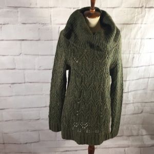 Halogen Wool Cowlneck Oversized Sweater